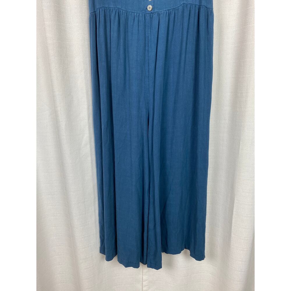 Natural Life Blue Avery Wide Leg Linen Blend Jumpsuit Sz.XS/S - Picture 8 of 16